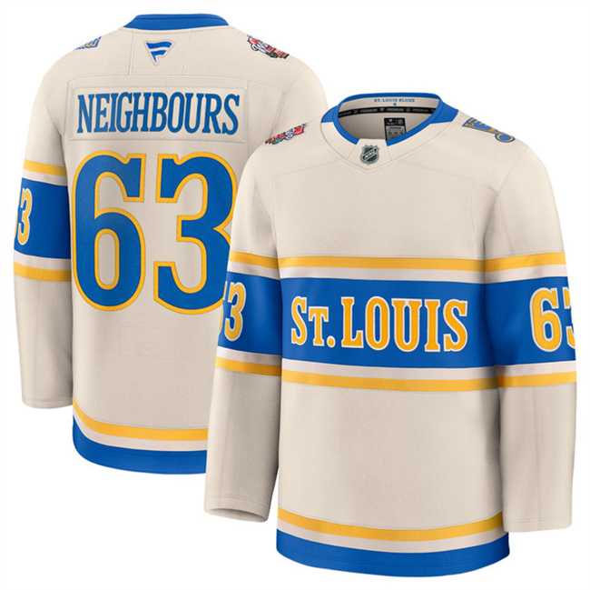 Men's St. Louis Blues #63 Jake Neighbours Cream 2024-25 Winter Classic Stitched Hockey Jersey Dzhi,We sell and wholesale Men's St. Louis Blues #63 Jake Neighbours Cream 2024-25 Winter Classic Stitched Hockey Jersey Dzhi on line form chian!